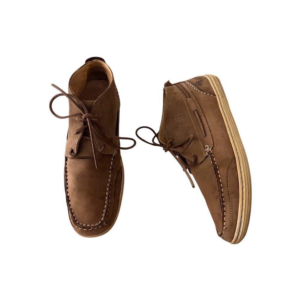 Sperry Top-Sider Mens‎ Brown Leather Chukka Boots Size 10M Casual Core Shoes